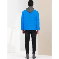 Lars Amadeus Men's Hoodie Puffer Coat Winter Warm Full Zip Quilting Jacket Coat -Refrigiwear US Shop GUEST 0499580d 0f8a 41cf adfb d1011840fdec