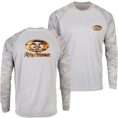Flying Fisherman Redfish Skin Performance Long Sleeve T-Shirt - Aluminum 6 Flying Fisherman Redfish Skin Performance Long Sleeve T-Shirt - Aluminum - Image 5