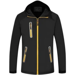 Lars Amadeus Men's Windbreaker Faux Fleece Lined Drawstring Hoodie Zipper Outdoor Jackets -Refrigiwear US Shop GUEST 06f7dcde 4edd 4a39 a7e9 1a06c68a8532