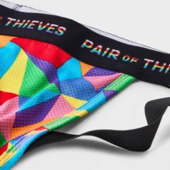 Pair Of Thieves Men's Rainbow Abstract Print Super Fit Jockstrap - Red/Blue/Green -Refrigiwear US Shop GUEST 07bcf5fb 53d1 41c7 a00f fbe17f551912
