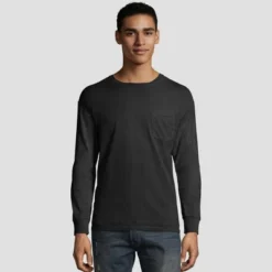 Hanes Men's Long Sleeve 1901 Garment Dyed Pocket T-Shirt -Refrigiwear US Shop GUEST 0f63231e 8ab9 4be1 b324 e058d21cca5e