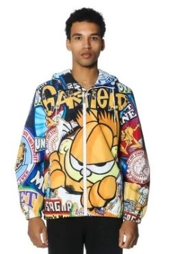 Members Only Men's Garfield Windbreaker Jacket - Multi -Refrigiwear US Shop GUEST 12b383e1 065b 4384 b69f 4640617f89ab