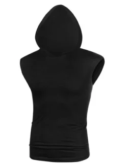 Lars Amadeus Men's Sleeveless Hoodies Vest T-Shirt Workout Gym Hooded Tank Tops -Refrigiwear US Shop GUEST 17df5035 822c 406f b51f 7ba76d2088fb