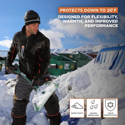 RefrigiWear Men's Insulated PolarForce Hybrid Fleece Jacket With HiVis Piping 5 RefrigiWear Men's Insulated PolarForce Hybrid Fleece Jacket With HiVis Piping - Image 3