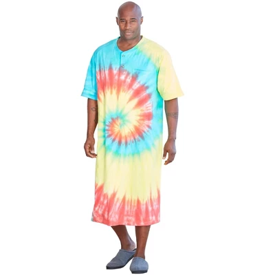 KingSize Men's Big & Tall Short-Sleeve Henley Nightshirt Pajamas 16 KingSize Men's Big & Tall Short-Sleeve Henley Nightshirt Pajamas - Image 14