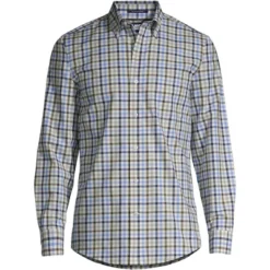 Lands' End Men's Traditional Fit No Iron Twill Shirt