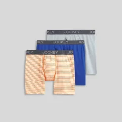 Jockey Generation™ Men's Boxer Briefs 3pk - Blue/Orange/Gray -Refrigiwear US Shop GUEST 24aeb6ca 44e7 44e0 887e 0c1a931c4e58