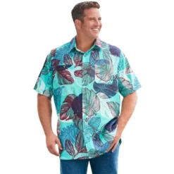 KingSize Men's Big & Tall Short-Sleeve Linen Shirt -Refrigiwear US Shop GUEST 2e8026cc 72ef 4a17 8f08 b9770b176db1