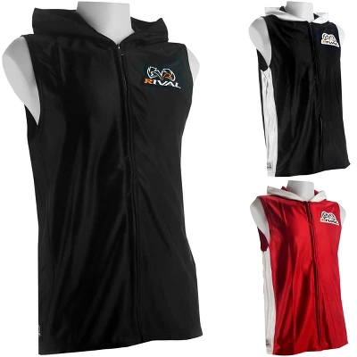 Rival Boxing Dazzle Traditional Sleeveless Ring Jacket With Hood 3 Rival Boxing Dazzle Traditional Sleeveless Ring Jacket With Hood