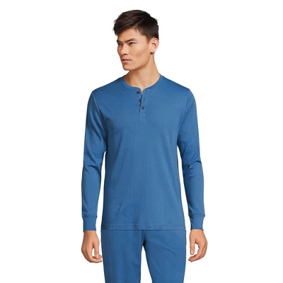 Lands' End Men's Knit Rib Pajama Henley 10 Lands' End Men's Knit Rib Pajama Henley - Image 8