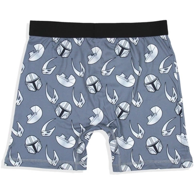 Star Wars Mens' The Mandalorian 2 Pack Boxers Underwear Boxer Briefs Grey 4 Star Wars Mens' The Mandalorian 2 Pack Boxers Underwear Boxer Briefs Grey - Image 2