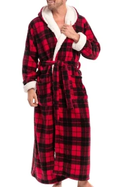 Men's Warm Winter Plush Hooded Bathrobe, Full Length Fleece Robe With Hood 22 Men's Warm Winter Plush Hooded Bathrobe, Full Length Fleece Robe With Hood -Refrigiwear US Shop GUEST 3255238e 06fe 4fe3 a44f 415d99f6e51f