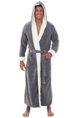 Men's Warm Winter Plush Hooded Bathrobe, Full Length Fleece Robe With Hood 24 Men's Warm Winter Plush Hooded Bathrobe, Full Length Fleece Robe With Hood -Refrigiwear US Shop GUEST 32a2292f 69f2 45c4 86fd db21976d7f43