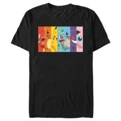Men's Pokemon Character Box-up Rainbow T-Shirt -Refrigiwear US Shop GUEST 34bdfb50 9c23 4472 bca4 b6dab4d6a312
