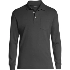 Lands' End Men's Long Sleeve Super Soft Supima Polo Shirt With Pocket -Refrigiwear US Shop GUEST 38bc5c27 51ba 4728 aa17 30a8bb674325