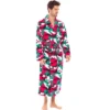 Men's Lightweight Flannel Robe, Soft Cotton