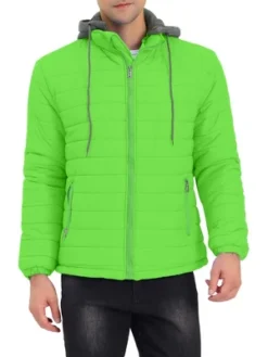 Lars Amadeus Men's Hoodie Puffer Coat Winter Warm Full Zip Quilting Jacket Coat -Refrigiwear US Shop GUEST 4de54105 20db 48f6 8e0a ac3dd84c9574