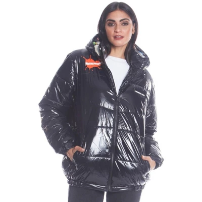 Members Only Women's Shiny Collab Puffer Oversized Jacket 5 Members Only Women's Shiny Collab Puffer Oversized Jacket - Image 3