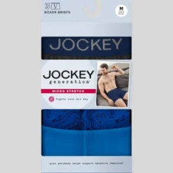 Jockey Generation™ Men's Micro Stretch 3pk Boxer Briefs - Blue -Refrigiwear US Shop GUEST 4ef89073 c6e9 4208 8587 e2342ed5b6be