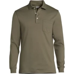 Lands' End Men's Long Sleeve Super Soft Supima Polo Shirt With Pocket -Refrigiwear US Shop GUEST 50fa81af 93dd 4d85 a17e f7a367f78632