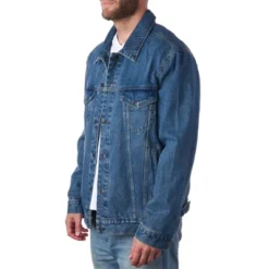 Front Page 19 Alpine Swiss Derek Men’s Classic Denim Trucker Jacket