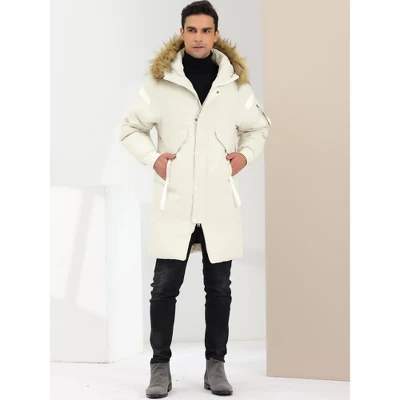 Lars Amadeus Men's Puffer Coat Windbreaker Heavyweight Faux Fur Hooded Parka Jacket 3 Lars Amadeus Men's Puffer Coat Windbreaker Heavyweight Faux Fur Hooded Parka Jacket