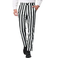 Lars Amadeus Men's Classic Fit Flat Front Business Work Prom Striped Pants -Refrigiwear US Shop GUEST 590fc296 66e9 4512 9397 0af13a685fef