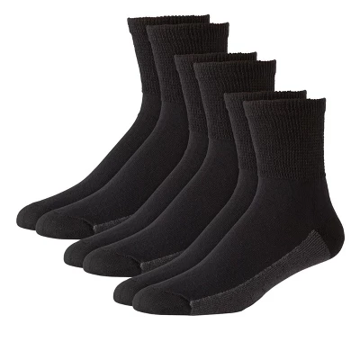 KingSize Men's Big & Tall 1/4 Length Cushioned Crew Socks 3-Pack 7 KingSize Men's Big & Tall 1/4 Length Cushioned Crew Socks 3-Pack - Image 5