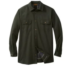 Front Page 25 Boulder Creek By KingSize Men's Big & Tall Flannel-Lined Twill Shirt Jacket By