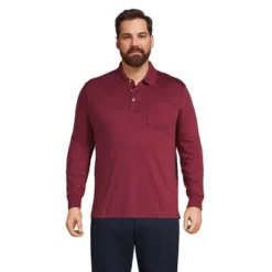 Lands' End Men's Long Sleeve Super Soft Supima Polo Shirt With Pocket -Refrigiwear US Shop GUEST 5eff1afd 7d87 41e1 a5ce 2ceabf4f0e65