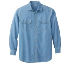 Boulder Creek By KingSize Men's Big & Tall Long Sleeve Denim And Twill Shirt -Refrigiwear US Shop GUEST 5f4bec5d 90e7 4346 a576 d8d0320d823b