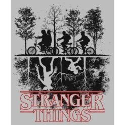 Men's Stranger Things Biking In Upside Down T-Shirt