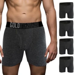 Gold Standard Mens 4-Pack Performance Boxer Briefs Athletic Underwear -Refrigiwear US Shop GUEST 69ca1737 7cf1 49e0 837f fdda1c423818