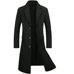 Lars Amadeus Men's Winter Single Breasted Notched Lapel Long Overcoat 17 Lars Amadeus Men's Winter Single Breasted Notched Lapel Long Overcoat -Refrigiwear US Shop GUEST 6c39c771 0dab 4cbb 8ba5 fd7e3f22704b
