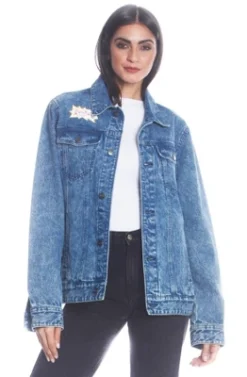 Members Only Women's Chuckie Nickelodeon Denim Oversized Jacket -Refrigiwear US Shop GUEST 6f4e9083 8cd6 4b4d 9dfc 6f265a68ddbc