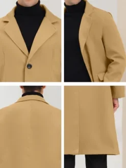 Lars Amadeus Men's Winter Single Breasted Notched Lapel Long Overcoat 15 Lars Amadeus Men's Winter Single Breasted Notched Lapel Long Overcoat -Refrigiwear US Shop GUEST 7041961d f38a 4841 8ada e631dc8ef48a