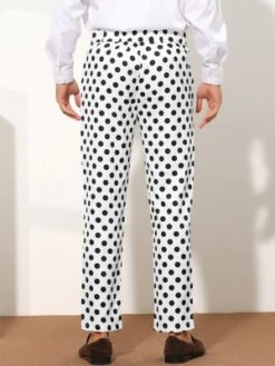 Lars Amadeus Men's Regular Fit Flat Front Polka Dots Printed Pants -Refrigiwear US Shop GUEST 7323db20 d066 4fb9 9991 8bde3d971f48