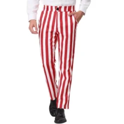Lars Amadeus Men's Classic Fit Flat Front Business Work Prom Striped Pants -Refrigiwear US Shop GUEST 75e981a2 9252 4ca1 93f8 c86c44ecae98