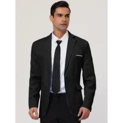 Lars Amadeus Men's Dress Slim Fit Blazer Single Breasted One Button Suit Sports Coat