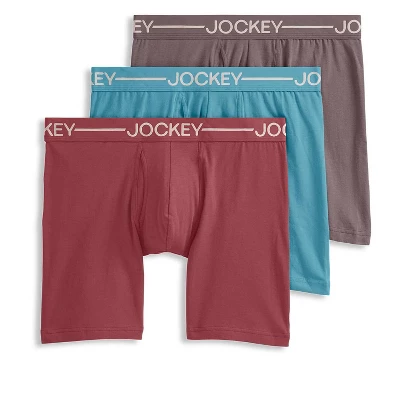 Jockey Men's Organic Cotton Stretch 6.5" Boxer Brief - 3 Pack 9 Jockey Men's Organic Cotton Stretch 6.5" Boxer Brief - 3 Pack - Image 7