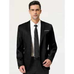 Lars Amadeus Men's Formal Slim Fit Blazer Single Breasted One Button Dress Suit Sports Coat