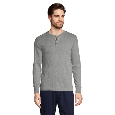 Lands' End Men's Knit Rib Pajama Henley 6 Lands' End Men's Knit Rib Pajama Henley - Image 4