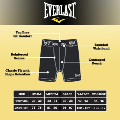3 Pack Everlast Mens Boxer Briefs Breathable Underwear For Men Active Performance Dri Fusion Tech Mens Underwear 6 3 Pack Everlast Mens Boxer Briefs Breathable Underwear For Men Active Performance Dri Fusion Tech Mens Underwear - Image 4