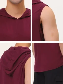 Lars Amadeus Men's Sleeveless Hoodies Vest T-Shirt Workout Gym Hooded Tank Tops -Refrigiwear US Shop GUEST 8a08e4fd 163f 498b bbe3 cd5ccdc263d1