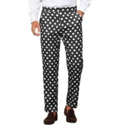 Lars Amadeus Men's Regular Fit Flat Front Polka Dots Printed Pants -Refrigiwear US Shop GUEST 8f4e303d f531 4c10 8187 5d746309ceec
