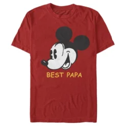 Men's Mickey & Friends Mickey Mouse Best Papa Vintage T-Shirt -Refrigiwear US Shop GUEST 9162faa2 3848 4095 9a4e 5077993843ce