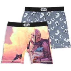 Star Wars Mens' The Mandalorian 2 Pack Boxers Underwear Boxer Briefs Grey 11 Star Wars Mens' The Mandalorian 2 Pack Boxers Underwear Boxer Briefs Grey -Refrigiwear US Shop GUEST 919188ed c778 4e17 aedb d9abaa0f9c1e