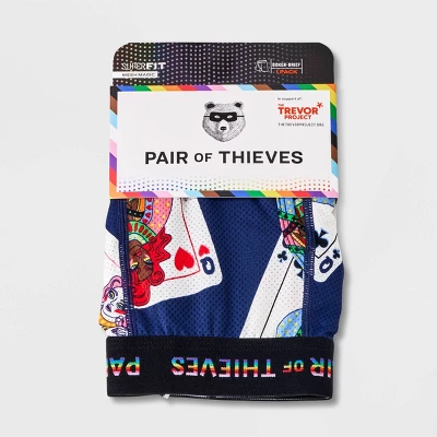 Pair Of Thieves Men's Queens Super Fit Boxer Briefs - Royal Blue 3 Pair Of Thieves Men's Queens Super Fit Boxer Briefs - Royal Blue