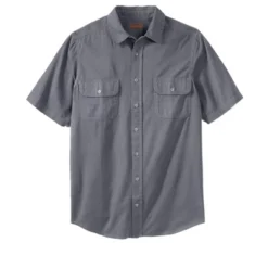 Boulder Creek By KingSize Men's Big & Tall Short Sleeve Denim & Twill Shirt -Refrigiwear US Shop GUEST 97c7bb0b e6c8 40fa ac7e b28a14073a8b