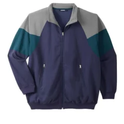 KS Sport By KingSize Men's Big & Tall KS Sport™ Wicking Color Block Full Zip Track Jacket -Refrigiwear US Shop GUEST 99ae4207 358d 418d ad38 98e119a14121